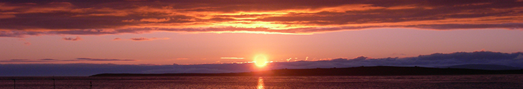 Sunset over Orkney