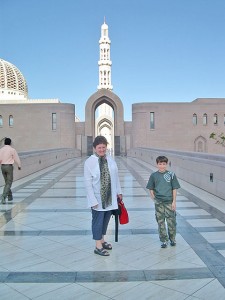 How ladies should NOT dress to visit the Sultan Qaboos Grand Mosque in Muscat