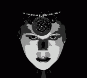 Vectorised version of the face of Gothla UK